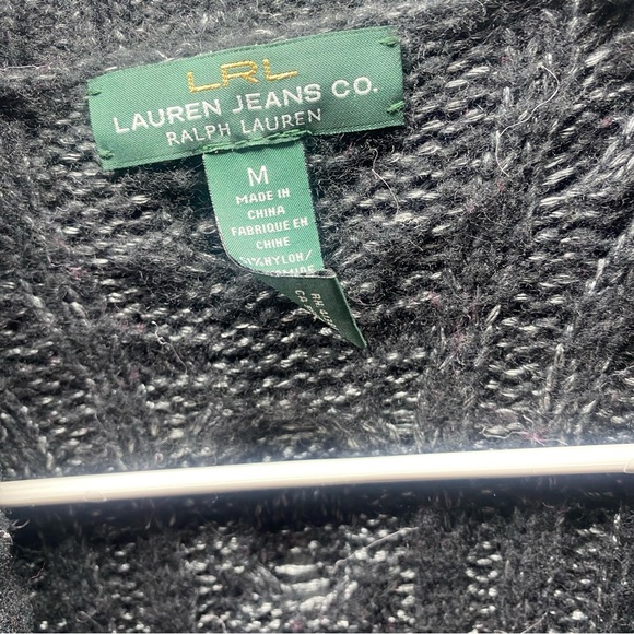 Ralph Lauren Open Front Shawl Cardigan sz M Wool Blend - Picture 4 of 8